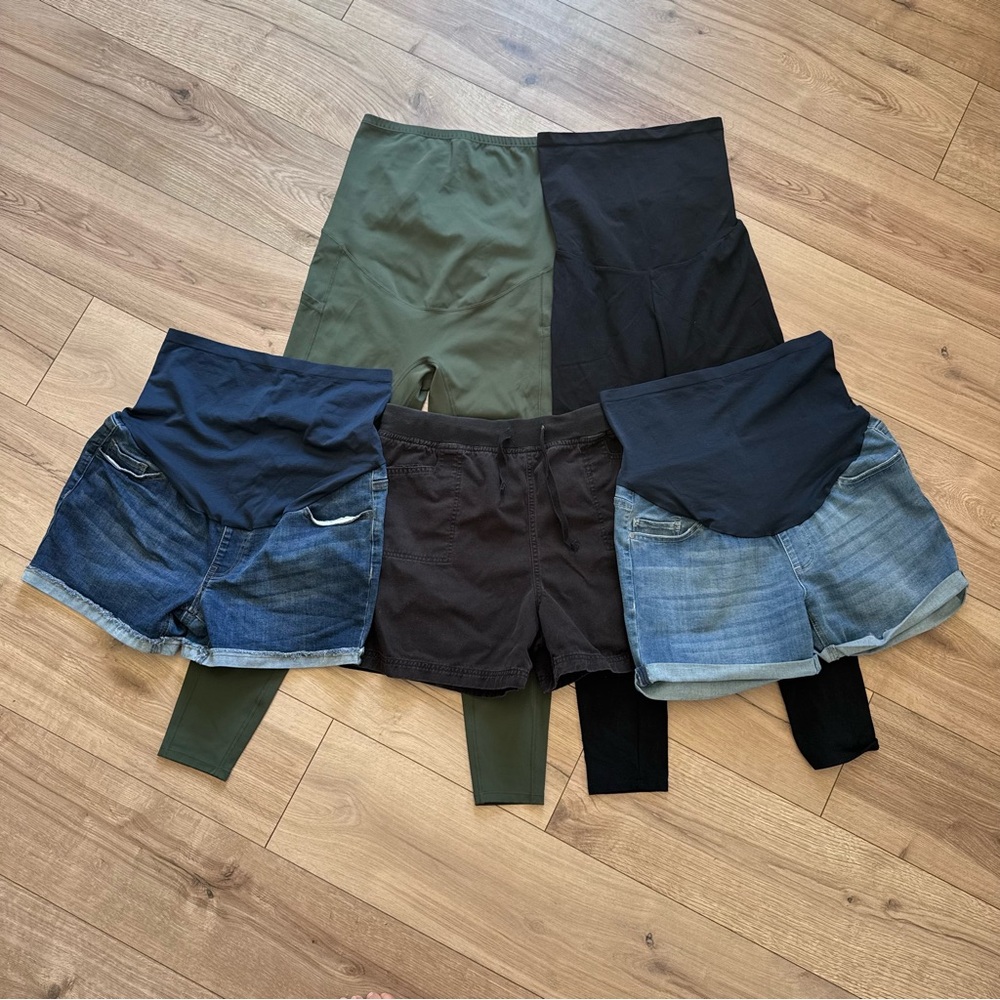 Medium Maternity Bottoms Bundle Lot - image 1